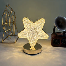 Star Crystal Diamond Touch Lamp – USB Rechargeable, 3-Way Dimmable