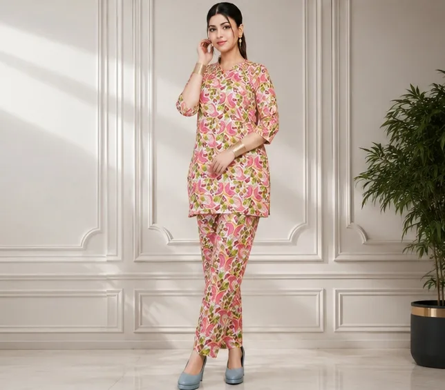 Women’s Floral Printed Kurta & Pant Set