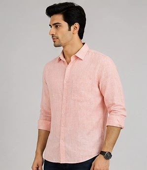 Men's Regular Fit Solid Casual Shirt