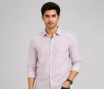 Men's Regular Fit Solid Casual Shirt