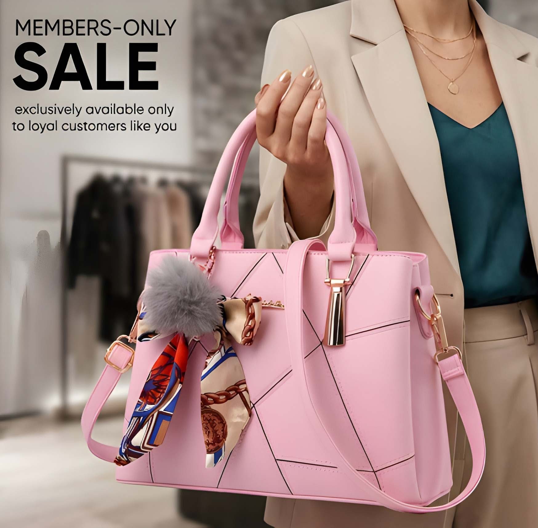 Stylish Women’s Pink Handbag