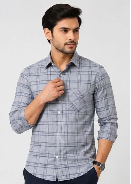 Men's Classic Checked Full Sleeve Casual Shirt