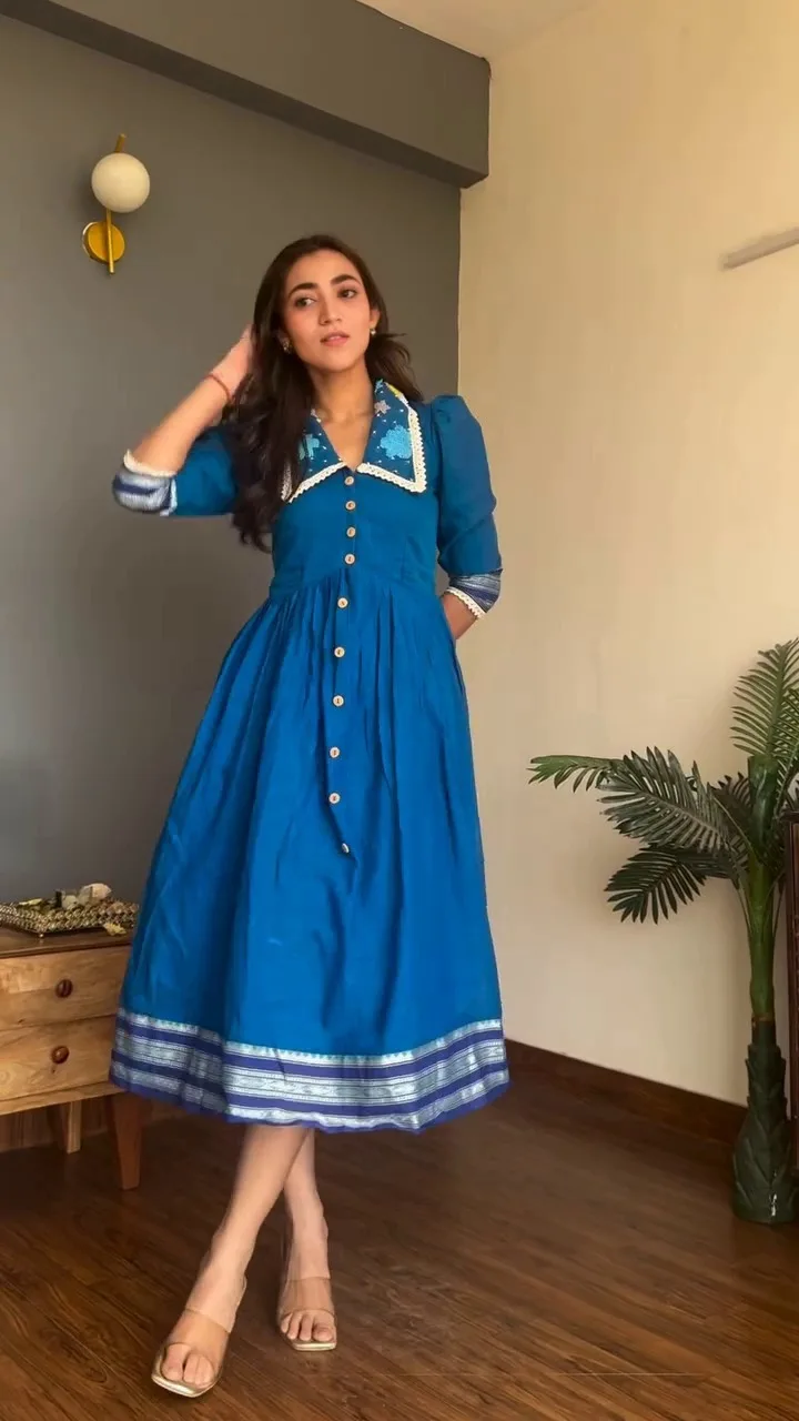 Women's Sanaya Embroidered Cotton One Piece Dress
