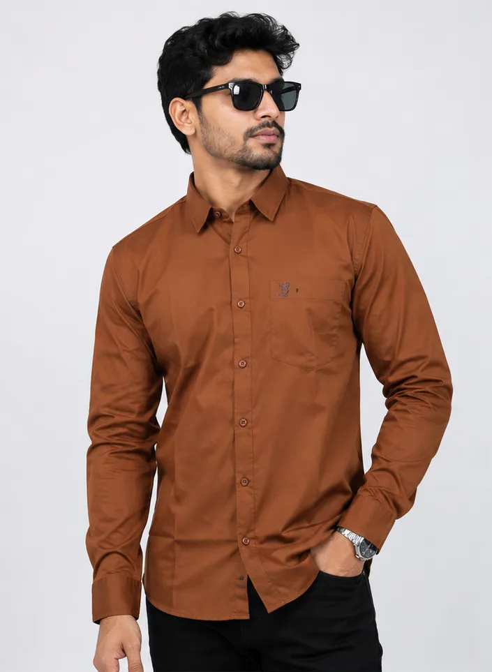 Men’s Solid Full-Sleeve Casual Shirt