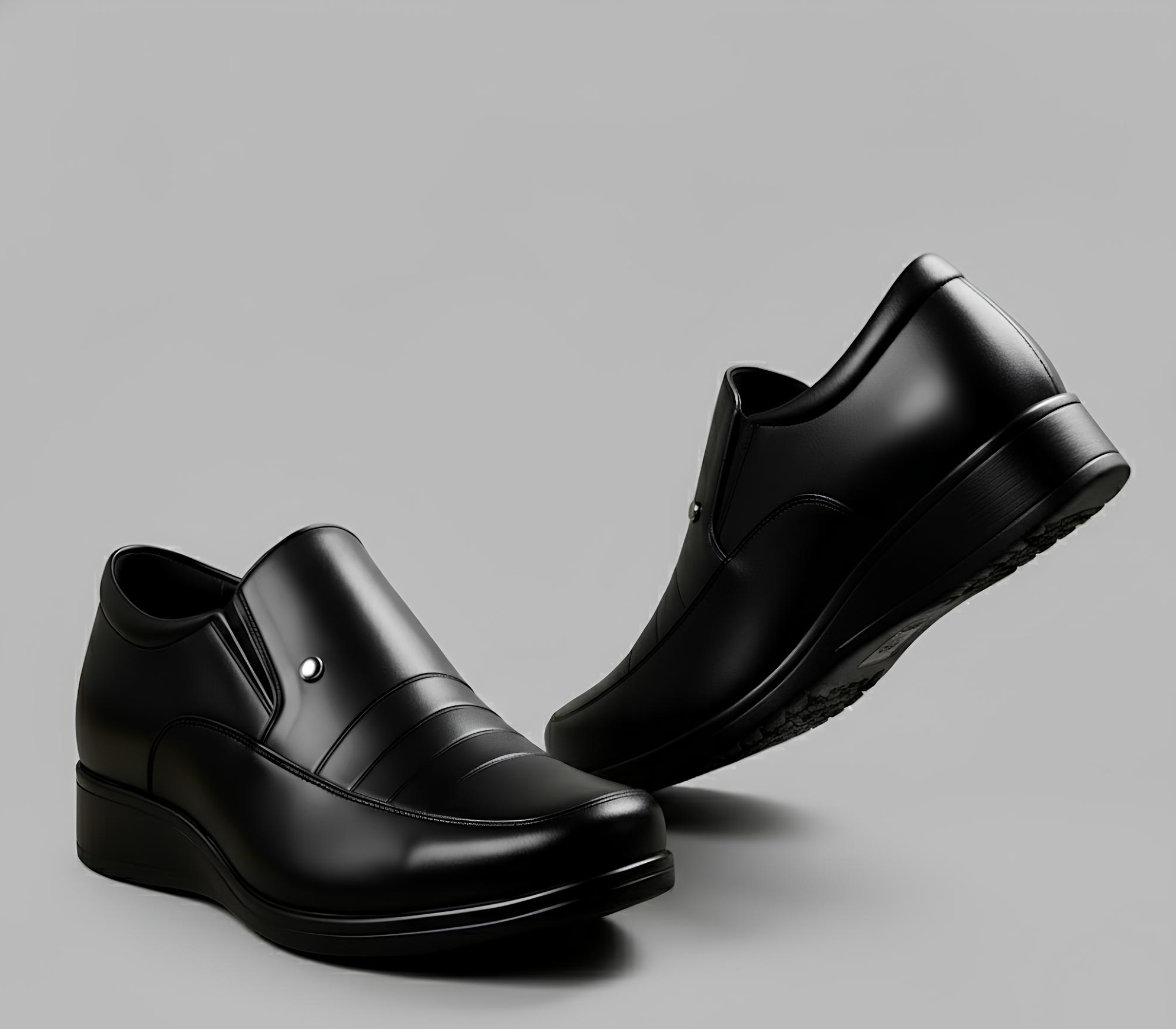 WUGO Men's Classic Formal Shoes | Premium Synthetic Leather Slip-On Office & Business Shoes | Stylish Semi Formal Footwear