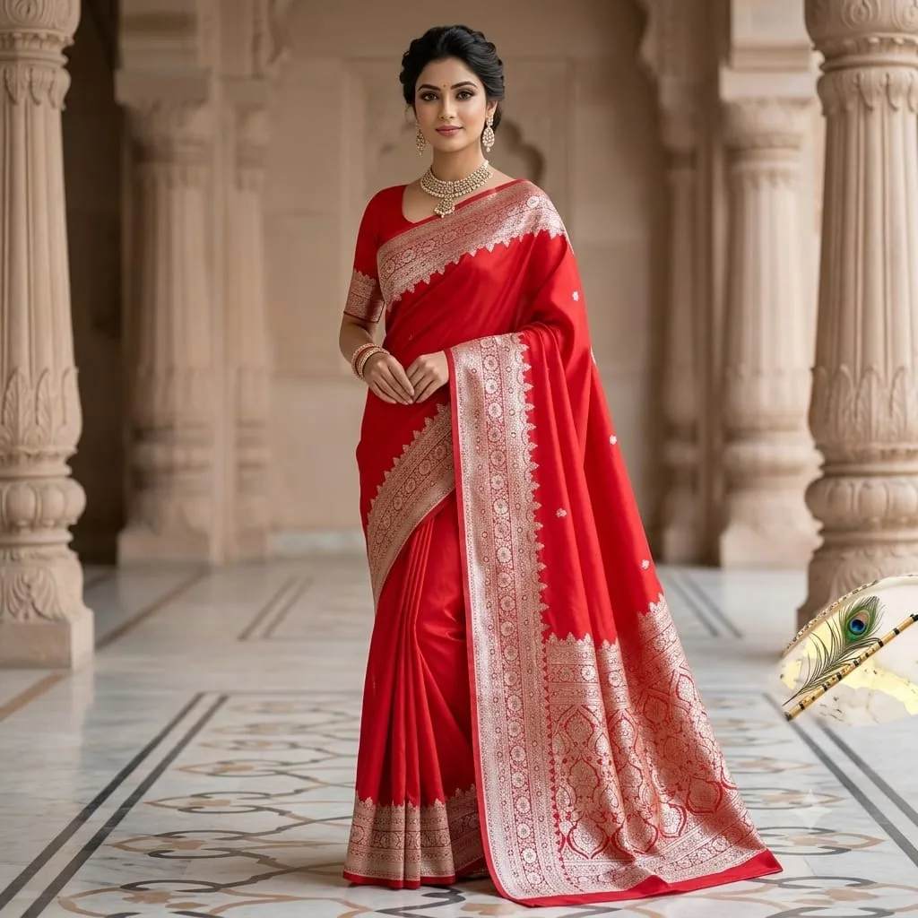 Handcrafted Saree with Grand Zari Pallu