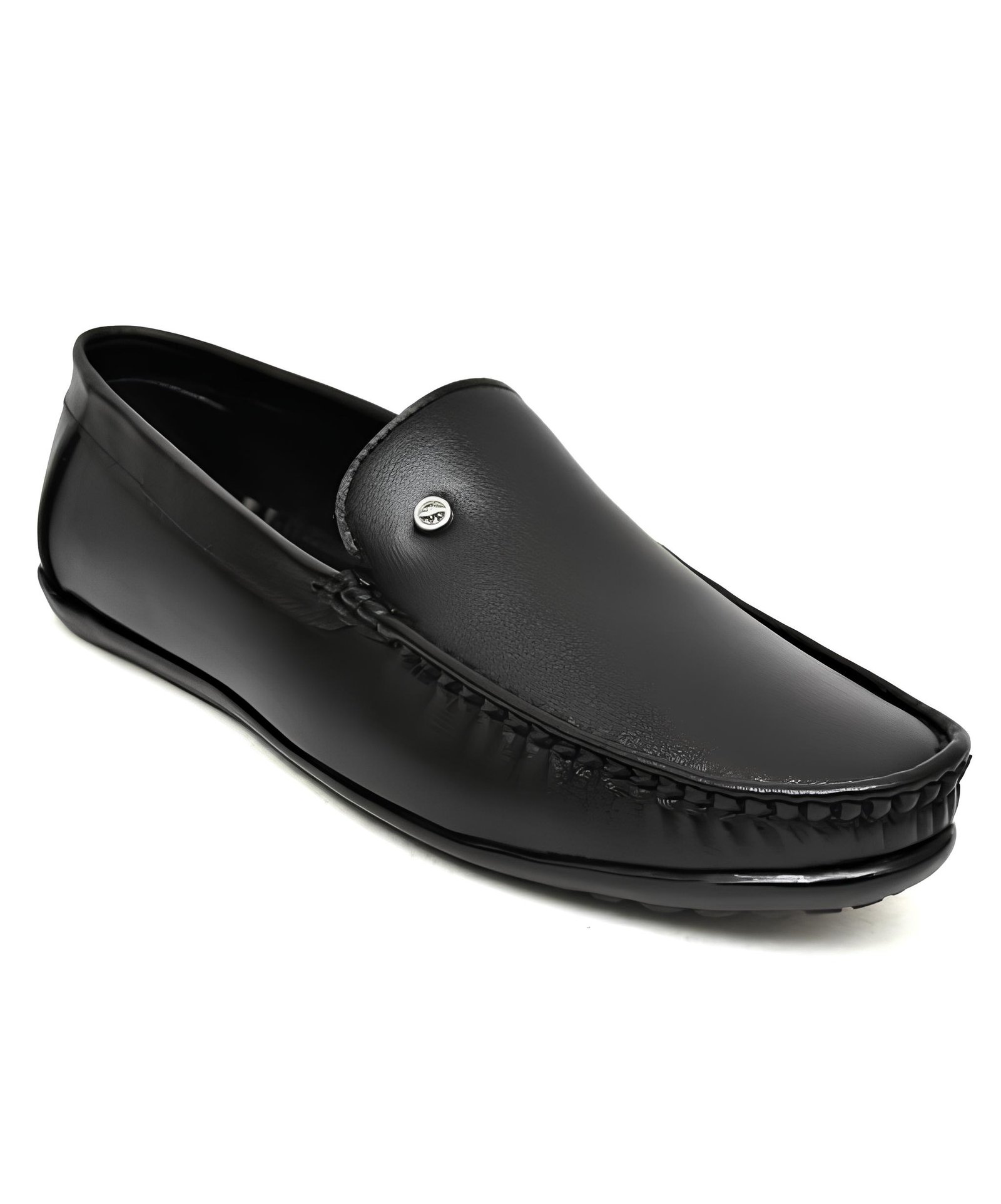 WUGO Latest Stylish Black Loafers for Men & Boys | Casual Slip-On Daily Wear Shoes | Comfortable Lightweight Driving Shoes