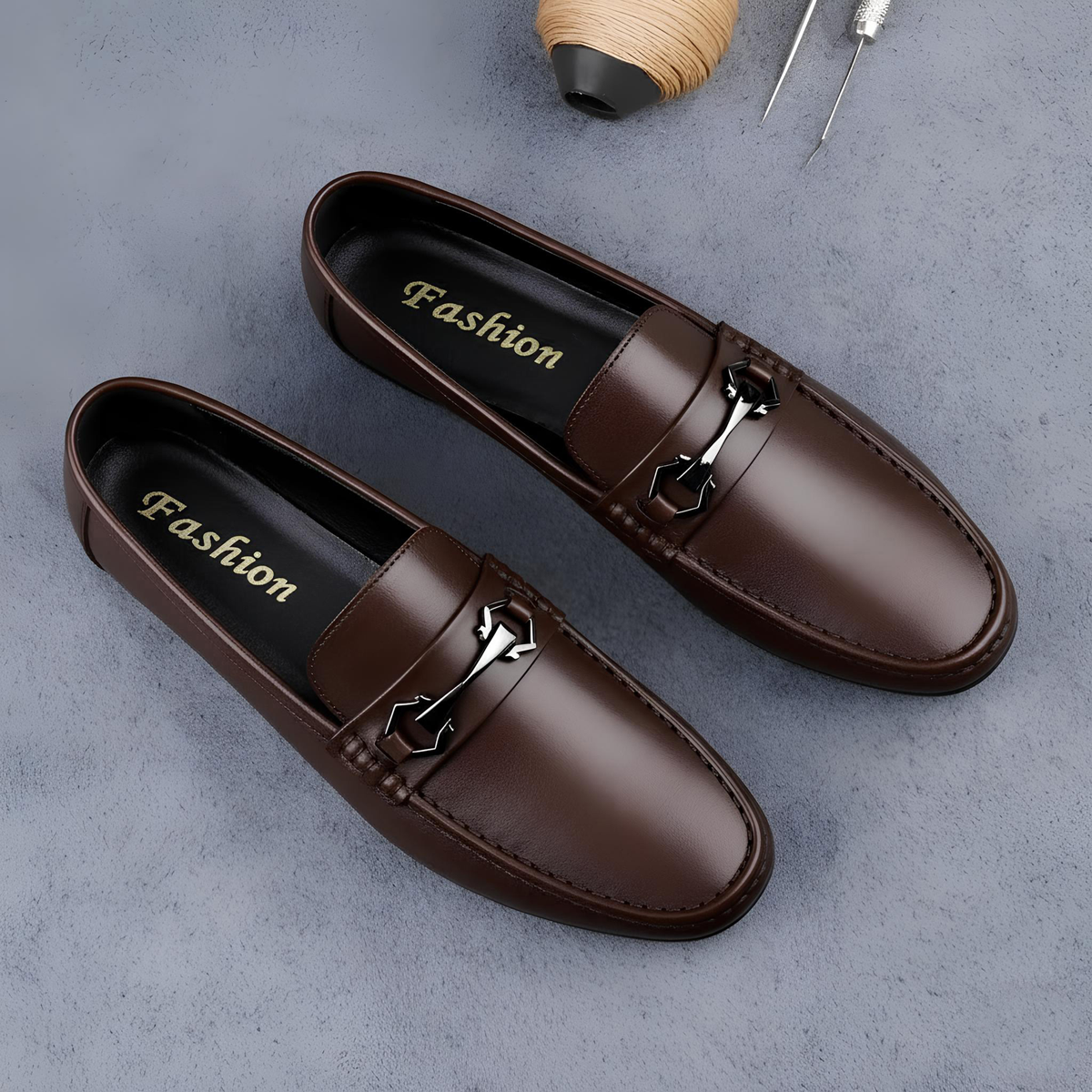 WUGO Men's Stylish Casual Loafers | Premium Synthetic Leather Slip-On Shoes | Comfortable Daily Wear & Driving Loafers copy