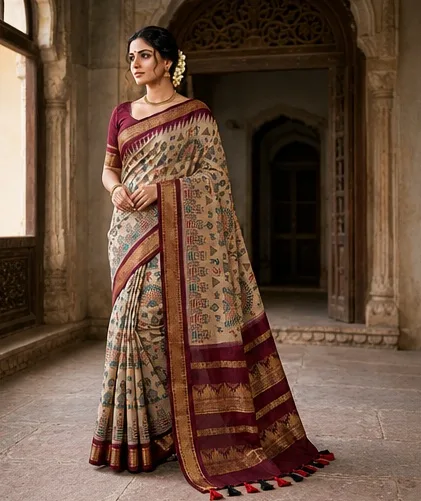 Orissa Tribal Ikat Handloom Saree
