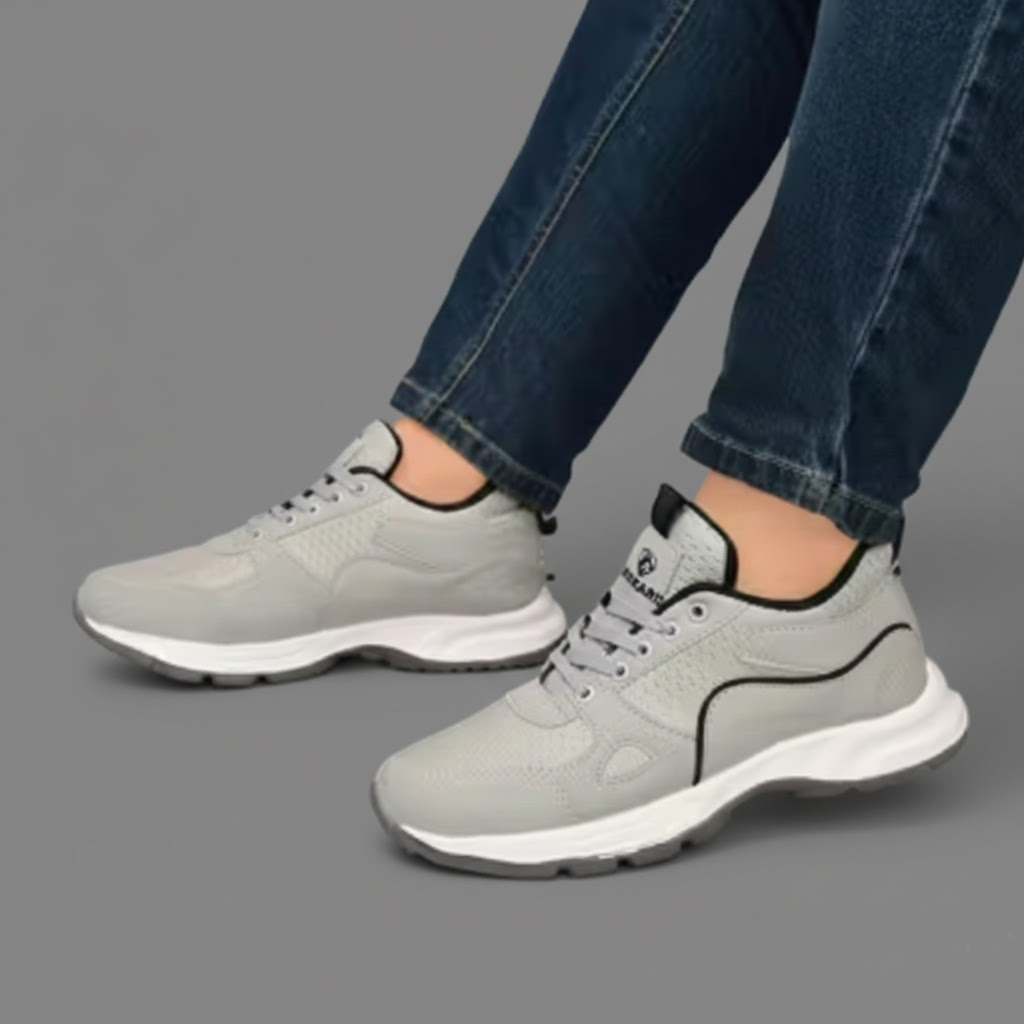 Grey Boom Men's Casual Sports Shoes