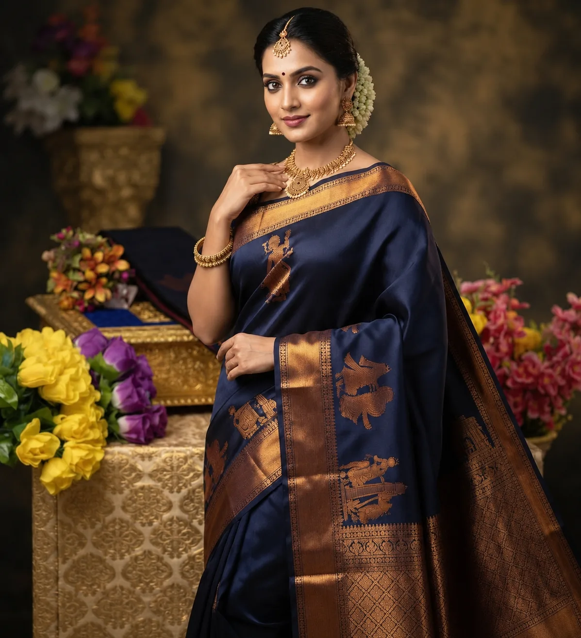 Luxury Pallaku Design Soft Silk Saree