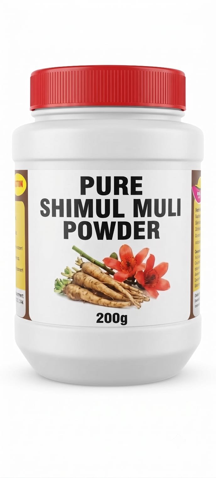 Pure Shimul Muli Powder (Bombax ceiba Root Powder) 200g | 100% Natural Herbal Powder | Premium Quality | No Added Chemicals