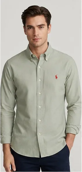 Men's Premium Solid Casual Cotton Button-Down Shirt