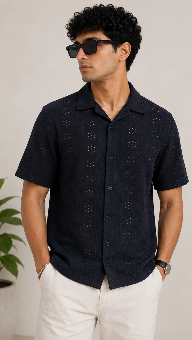 Men's Premium Textured Casual Shirt