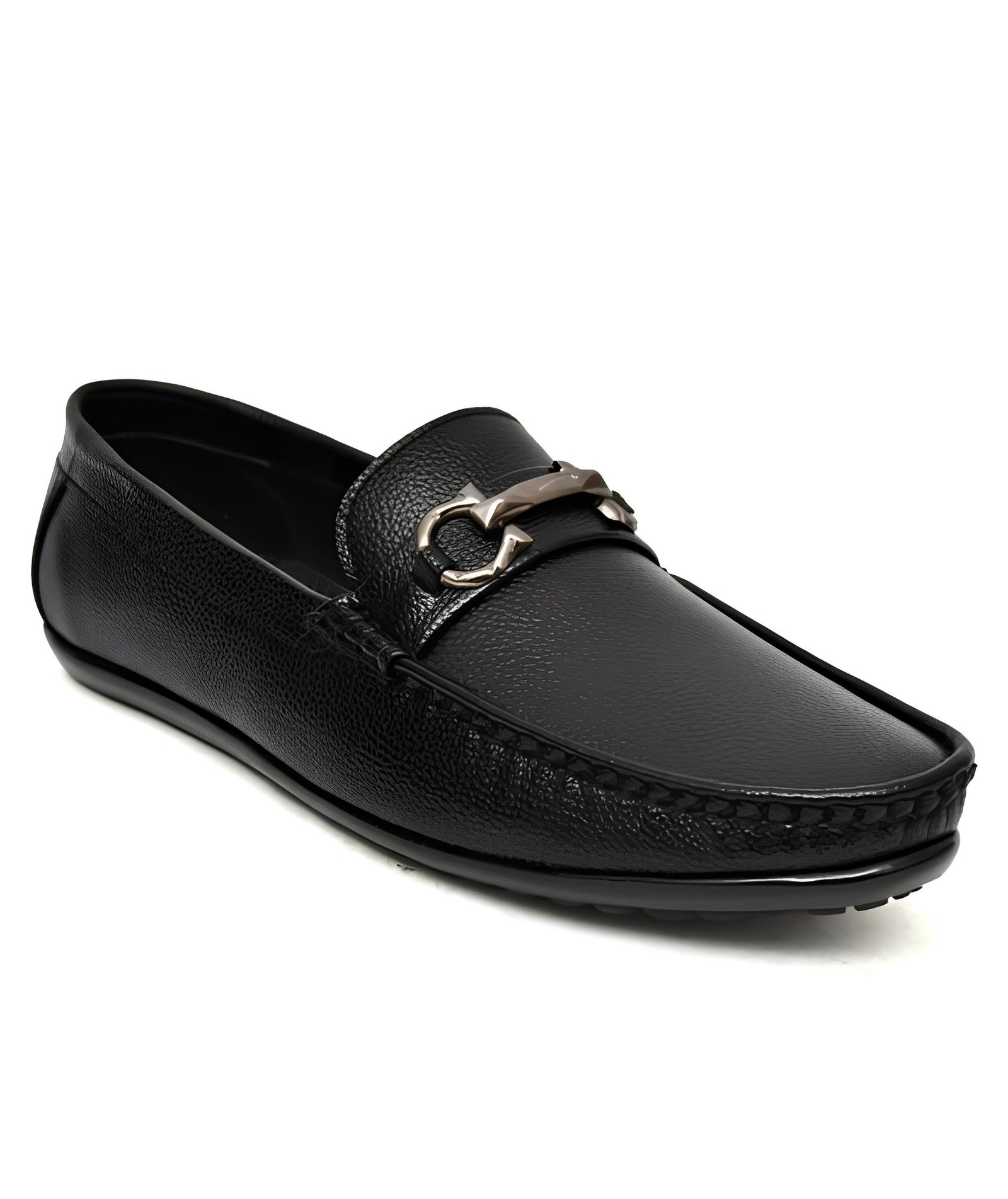 WUGO Men's Trendy Black Derby Formal Shoes | Premium Synthetic Leather Lace-Up Office & Business Shoes | Stylish Semi Formal Footwear