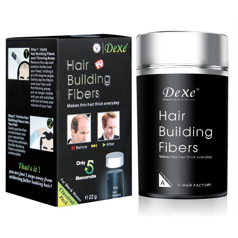 DeXe Hair Building Fibers – Instant Hair Thickening & Volume Fibers, 22g