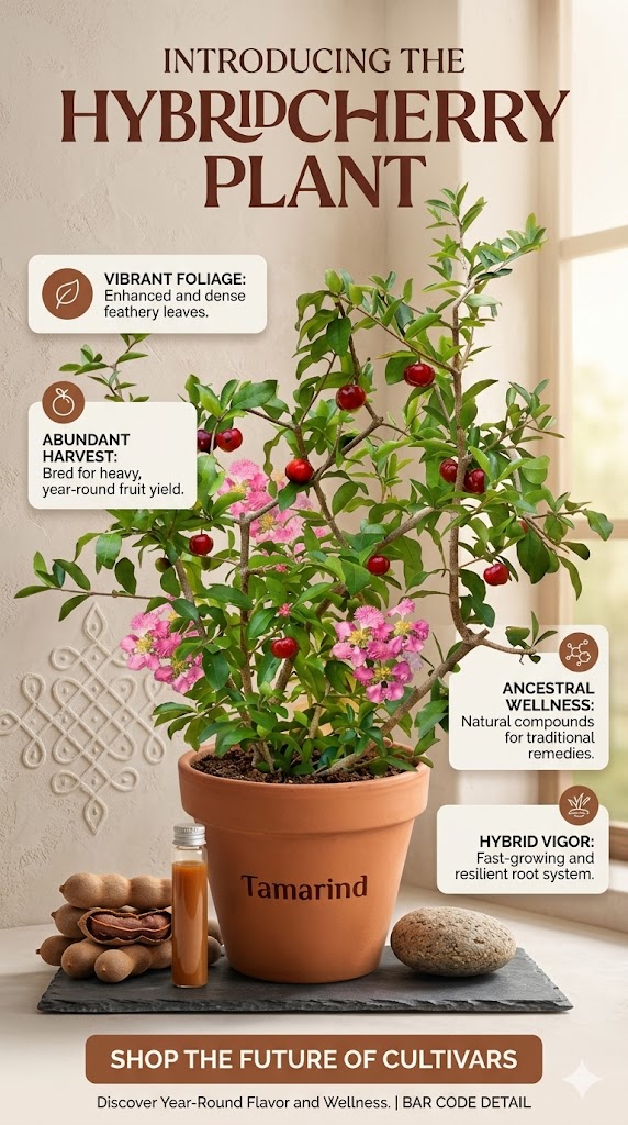 Hybrid Cherry Plant | Premium Grafted Cherry Fruit Plant | Sweet & Juicy Cherry Variety | Live Fruit Bearing Plant for Home Garden & Orchard