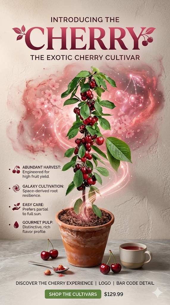 Cherry Plant Live | Premium Fruit Bearing Cherry Tree | Sweet & Juicy Cherry Variety | Healthy Live Plant for Home Garden, Terrace & Orchard