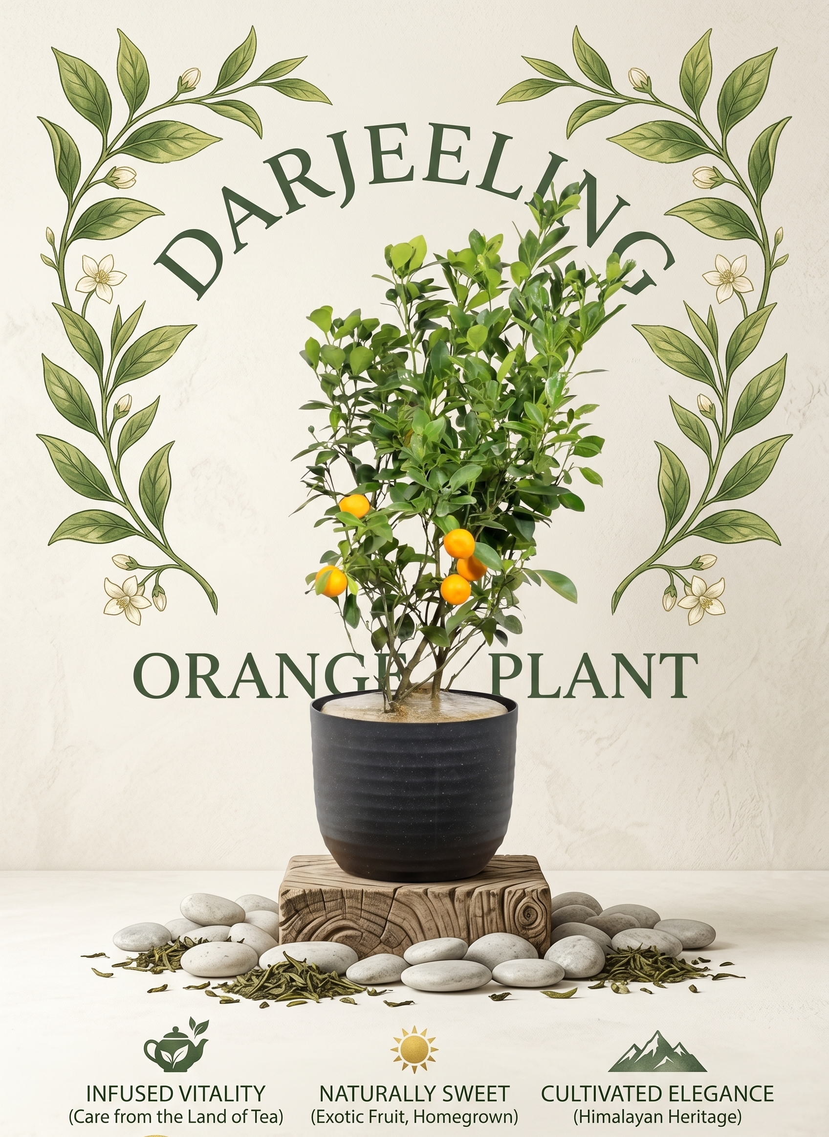 Darjeeling Orange Live Plant | Premium Citrus Grafted Fruit Tree | Sweet Juicy Orange Plant for Home Garden, Balcony & Terrace